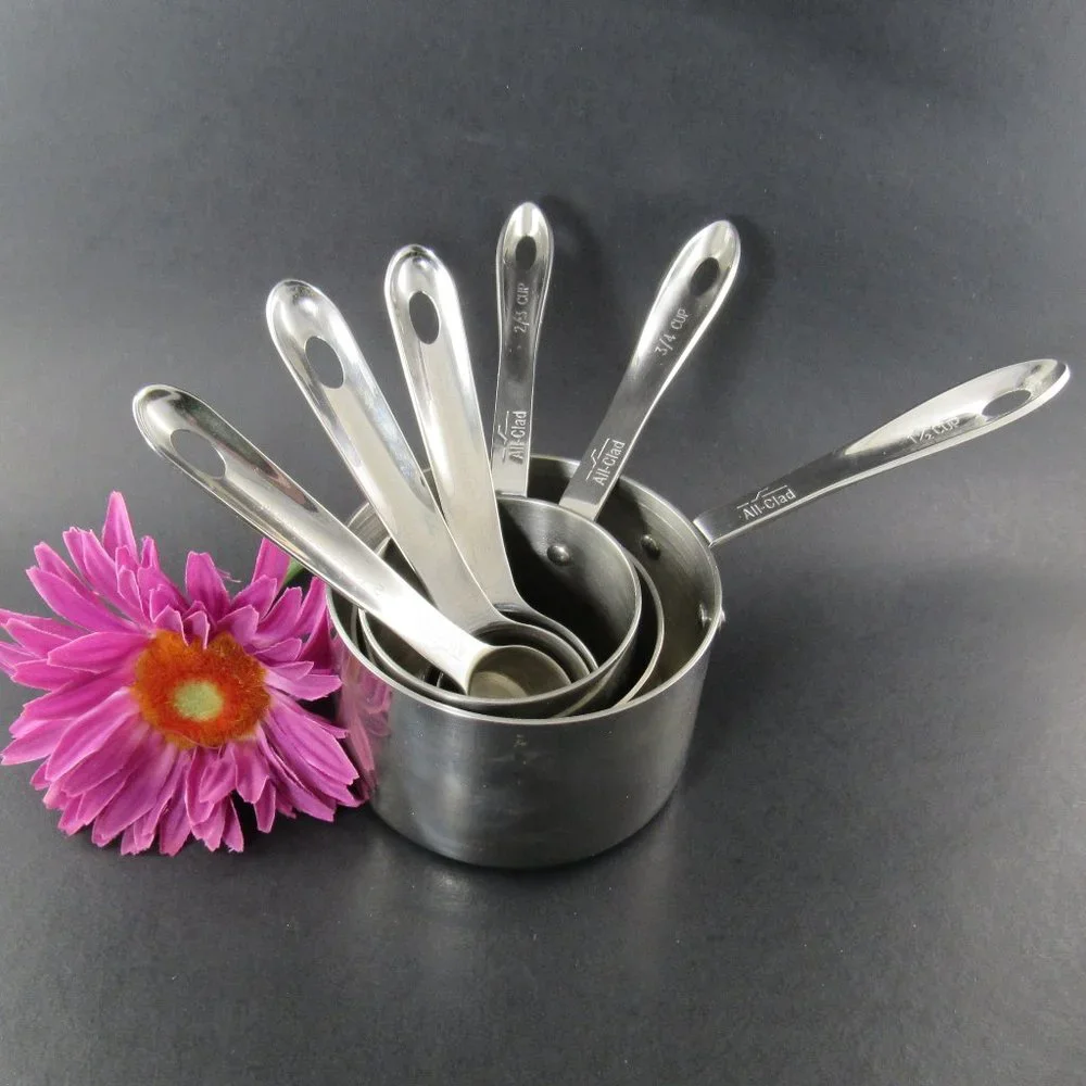 Set of All-Clad 6 PC. Odd-Size Measuring Cups